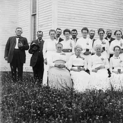 Sunday School class at Fairview Methodist Church, Richhill Township, Greene County, Pennsylvania