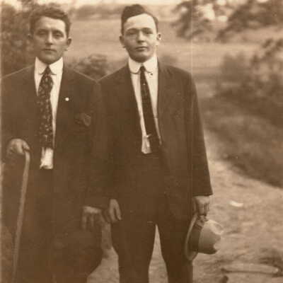 Toothman-Hoult Album, Photo 04 - Omer Scott Toothman [1874-1964] and Kenneth R. Toothman [1898-1918]