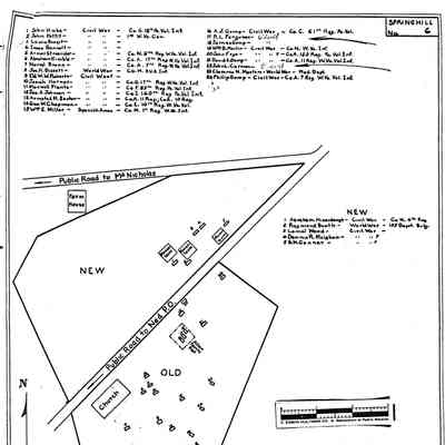 Sand Hill - Springhill Township - Greene County - Pennsylvania - WPA Cemetery Plat