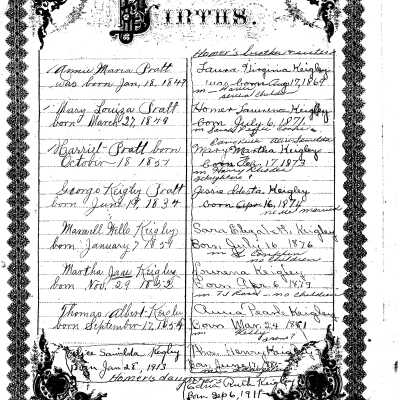 George and Anna (McCaslin) Keigley Family Bible - Page 2