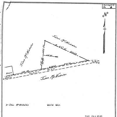 McNicholas - Springhill Township - Greene County - Pennsylvania - WPA Cemetery Plat