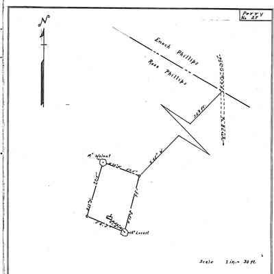 Myers (a/k/a Phillips) - Perry Township - Greene County - Pennsylvania - WPA Cemetery Plat