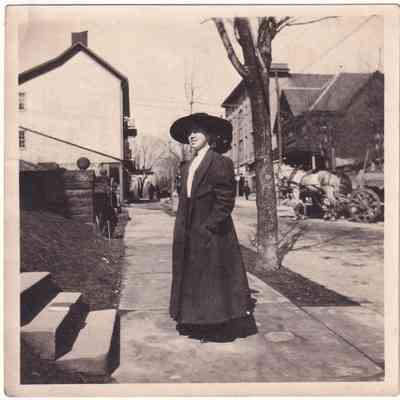 Morris Street, looking north from Greene Street, in Waynesburg, Greene County, Pennsylvania