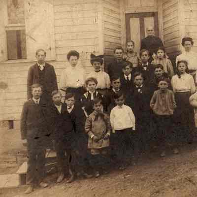 School students in Garards Fort, Greene Township, Greene County, Pennsylvania