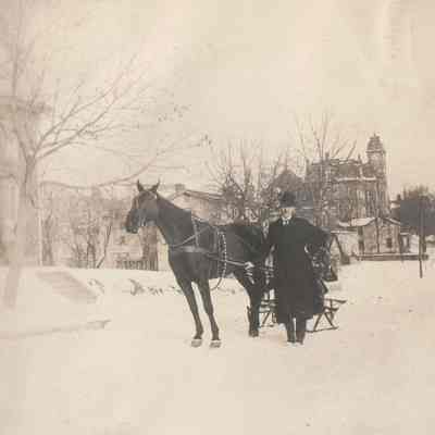 Waynesburg Album, Photo 20 - George David Jenkins [1868-1936] on College Street, Waynesburg, Greene County, Pennsylvania