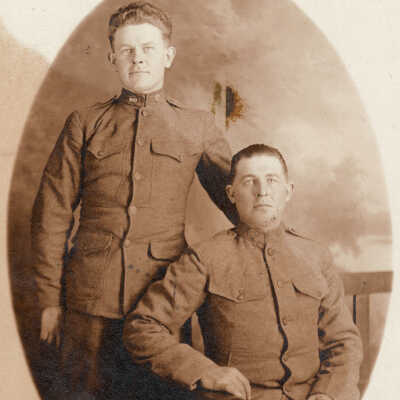 [Sitting] John Martin Supler [1890-1985] and [Standing] John Supler [1894-1924]