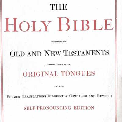 John Madison Livingood and Frances (Cook) Livingood Family Bible