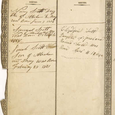 Mahannah-Scott Family Bible - Page 3