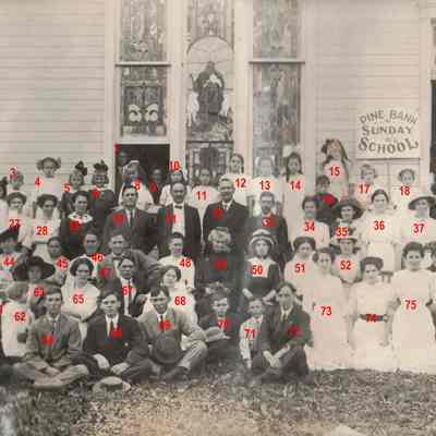 Pine Bank Sunday School, Greene County, Pennsylvania: See WEB LINKS to DOWNLOAD high-resolution image.