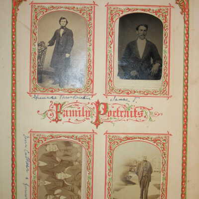 J. H. and Elizabeth (Throckmorton) Wood family bible records - Photo pages