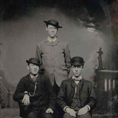 Eleazer Luse Denny [1865-1910] - Front, right and Louis Morton Waddell Sr. [1865-1944] - Front, left