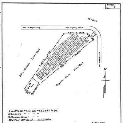 Mount Pleasant - Whiteley Township - Greene County - Pennsylvania - WPA Cemetery Plat