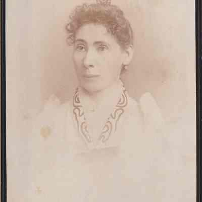 Phelan-Walker Album, Photo 52 - Martha Paull "Mattie" (Wells) Adams [1853-1935]: See WEB LINKS to DOWNLOAD high-resolution image.