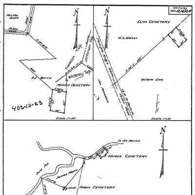 William Elms Farm - Whiteley Township - Greene County - Pennsylvania - WPA Cemetery Plat