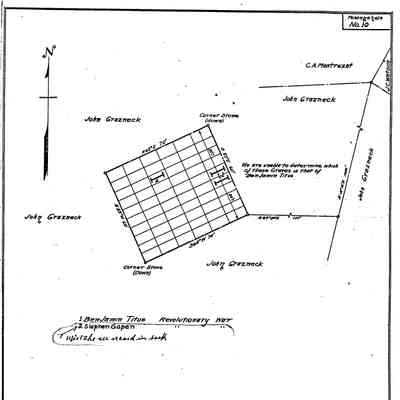 South - Monongahela Township - Greene County - Pennsylvania - WPA Cemetery Plat: See WEB LINKS to DOWNLOAD high-resolution image.
