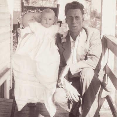Walter Howard Swart [1903-1945] with his daughter, Wilda Virginia "Ginny" Swart [1945-2015]