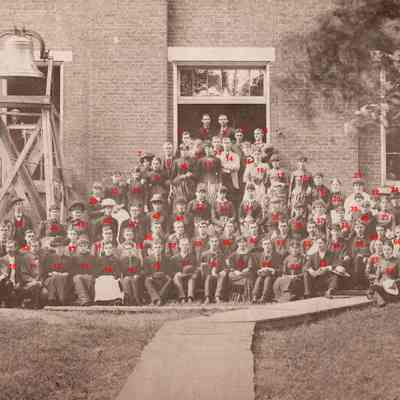 Waynesburg College Normal School, Class of 1885: See WEB LINKS to DOWNLOAD high-resolution image.