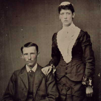 Silveus-Taylor Album 01, Photo 34 - John S. Headley and Sarah Alice (Silveus) Headley
