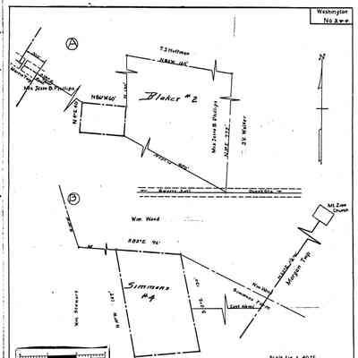 Simmons - Washinton Township - Greene County - Pennsylvania - WPA Cemetery Plat