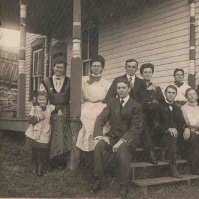 Cephas Jackson Meek and Nancy Jane (Loar) Meek family