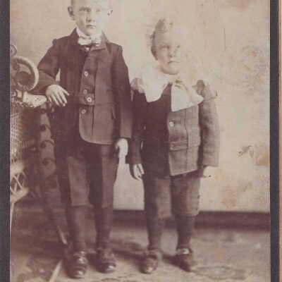 Ammons-Acklin Album, Photo 07 - Roy Eugene Ammons [1897-1963] and Arthur Ammons [1900-1975]