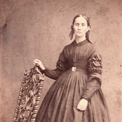 VanCleve Album, Photo 14 - Sarah Inghram (Throckmorton) Harvey [1829-1902]