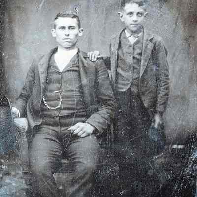 Vance-McFarland Album 02, Photo 26 - George Birch Vance [1870-1928] and Abram Sterling Brewer [1881-1950]