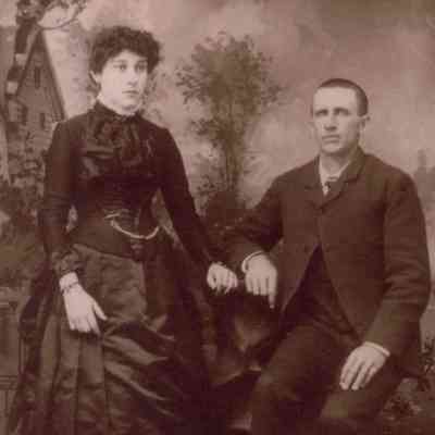 Caleb R. "Curn" Adams [1858-1929] and his wife, A. Ella "Nellie" (Belless) Adams [1870-]