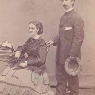 Eleanor (Morris) Linskea Album, Photo 17 - Believed to be John B. Linskea [1837c-] and Eleanor (Morris) Linskea [1835-1889]