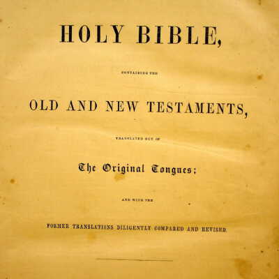 George and Sarah (Jones) Elms family bible records