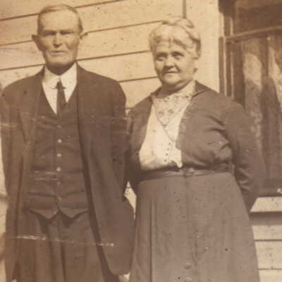 William Harvey Throckmorton and his wife, Lucy Jane (McGlumphy) Throckmorton