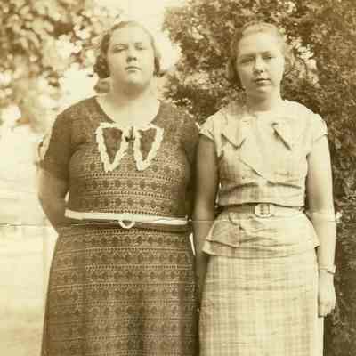 Martha Louise (Jacobs) Martin and Coradel Lucile (Jacobs) Allison