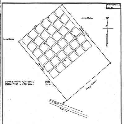 Hanna - Monongahela Township - Greene County - Pennsylvania - WPA Cemetery Plat: See WEB LINKS to DOWNLOAD high-resolution image.