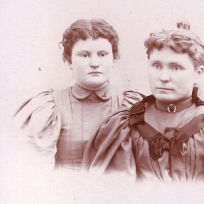 Rice-Fordyce Album 01, Photo 22 - Ida (Main) Norris and Katherine Jane (Kimble) Main