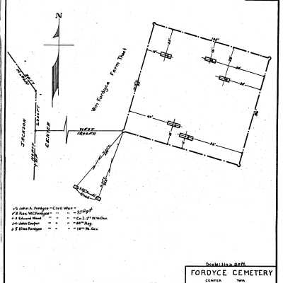 Fordyce - Center Township - Greene County - Pennsylvania - WPA Cemetery Plat