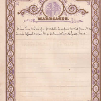 Ortie C. Reppert family bible records - Page 3