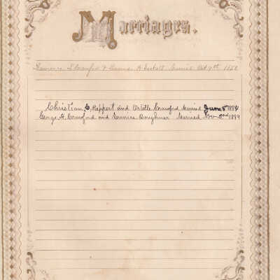 Ortie C. Reppert family bible records - Page 4