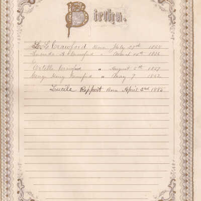 Ortie C. Reppert family bible records - Page 5