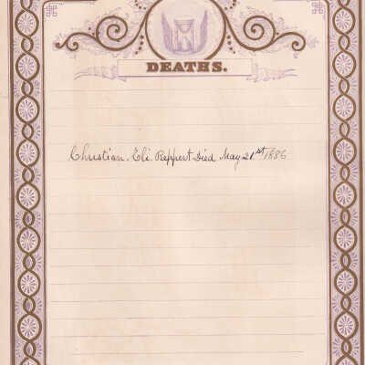 Ortie C. Reppert family bible records - Page 8