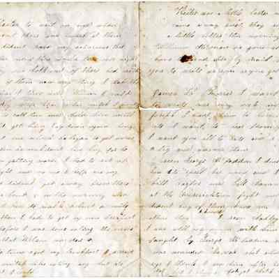 Pages 2 and 3 - David Morris to Isabelle Morris and James Morris, letter, 13 November 1861: See WEB LINKS to DOWNLOAD high-resolution image.