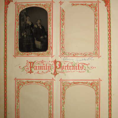 J. H. and Elizabeth (Throckmorton) Wood family bible records - Photo pages