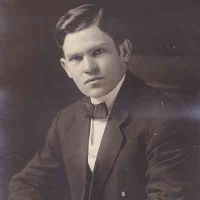 Waynesburg College Scrapbook, Photo 69 - David Clyde Haines [1888-1981], Waynesburg College, Class of 1912