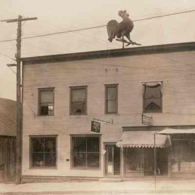 Pauley-Thompson Album, Loose Images - Businesses on Washington Street, Waynesburg, Greene County, Pennsylvania