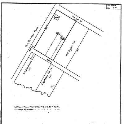 Burson - Morgan Township - Greene County - Pennsylvania - WPA Cemetery Plat