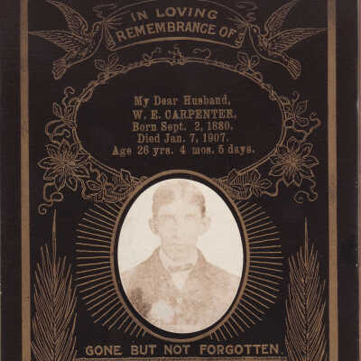 Funeral card of Edward William Carpenter [1880-1907]