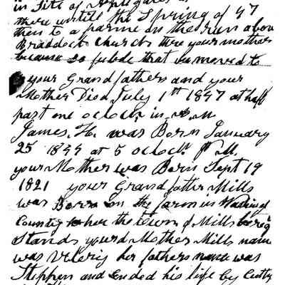 Page 2 - Robert Morris to David Morris, letter, 21 January 1886: See WEB LINKS to DOWNLOAD high-resolution image.