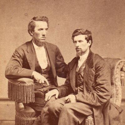 Rice-Fordyce Album 02, Photo 53 - Josephus Rice Jr. [1843-1916] and Jacob Rice [1838-1929]