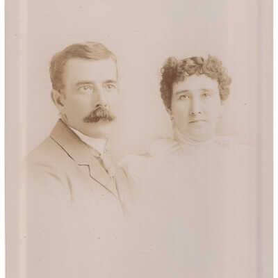 Ammons-Moredock Album 02, Photo 06 - George Dawson Jacobs [1858-1931] and Mary Louise (Mt. Joy) Jacobs [1866-1926]