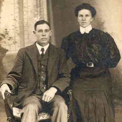 Benjamin Franklin Huffman Jr. and his wife, Elizabeth Jane (Fry) Huffman