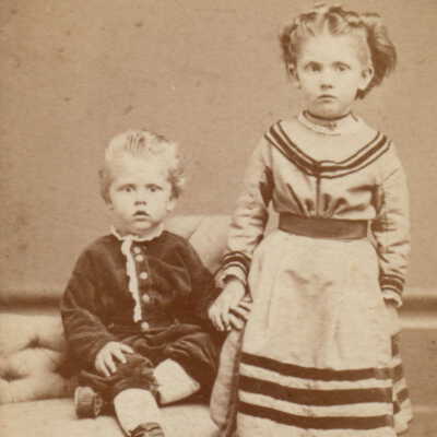 Silveus-Taylor Album 01, Photo 01 - Children of William Carpenter and Elizabeth Silveus